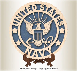 Military Seal & Stand Design (Navy) Pattern