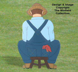 Milking Farmer Woodcraft Pattern