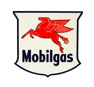 Mobil Gas Shield Vinyl Decal