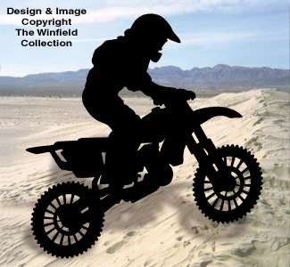 Motocross Shadow Woodcraft Pattern