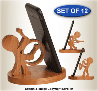 Music Character Cell Phone Stands Pattern Set - Downloadable