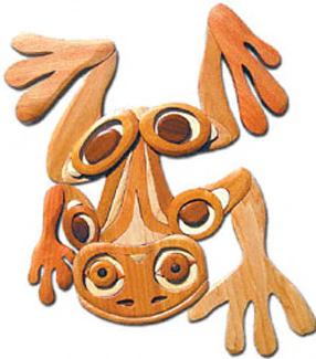 Native American Frog Intarsia Project Pattern(F)