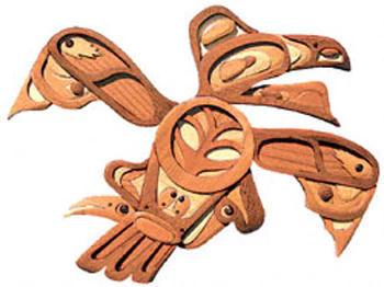 Native American Raven Intarsia Project Pattern(F)