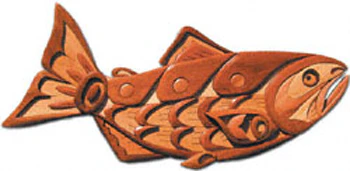 Native American Salmon Intarsia Project Pattern(F)