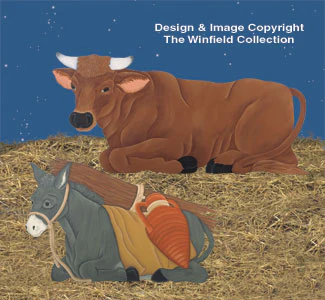Nativity Cow & Donkey Woodcraft Patterns