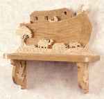 NOAH'S ARK SHELF Scroll Saw Pattern  (F)
