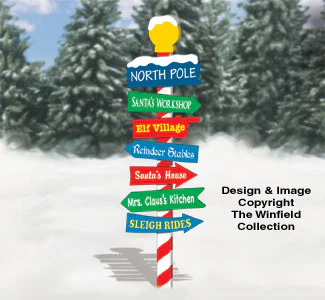 North Pole Sign Pattern