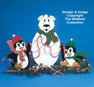 North Pole Trio Screen Pattern 15"