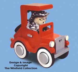 Old Car Woodcraft Pattern