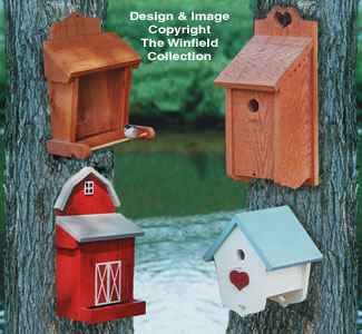 One-Sided Birdhouses Wood Plan(BH3 & BH8)