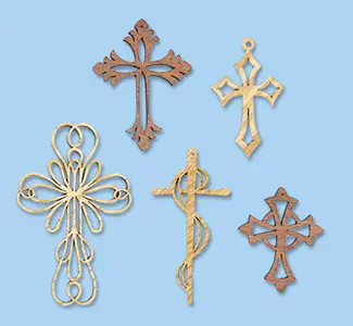 Ornamental Wall Crosses 3 Pattern Set [7604, 7779, & 7837AC]