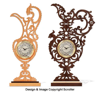 Ornate Pitcher Clock Project Pattern Set