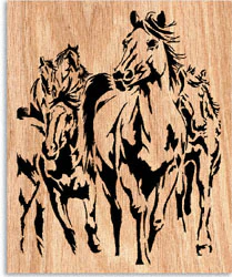 Pacing The Prairie Scrolled Art Pattern