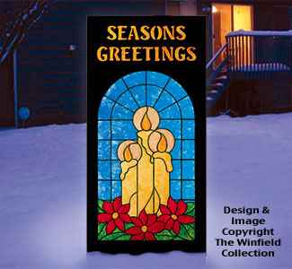 Painted Glass Yard Card Project Pattern