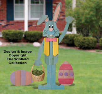 Pallet Wood Easter Bunny 'n Eggs Pattern