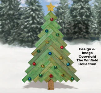 Pallet Wood  Pine Tree Pattern