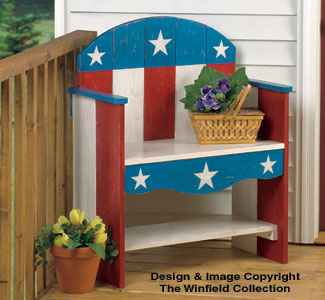 Patriotic Bench Wood Plans