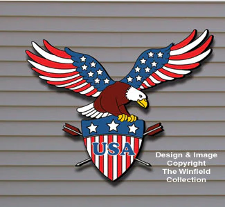 Patriotic Eagle Woodworking Pattern(W)
