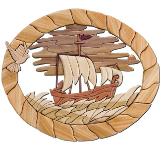 Paul's Voyage to Rome Intarsia Pattern