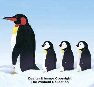 Penguin Parade Woodcrafting Pattern