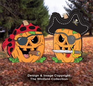 Pirate Jack-O-Lantern Patterns Set [Z-2426 & 2495]
