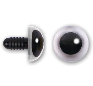 Plastic Eyes - Clear-6mm or .24"[PE*]