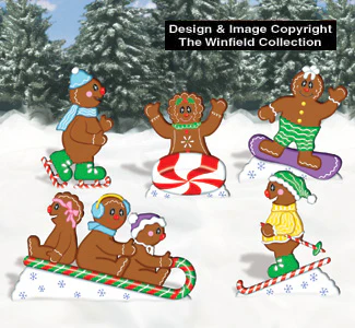 Playful Gingerbread People Pattern