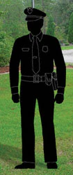 Policeman Shadow Woodcraft Pattern