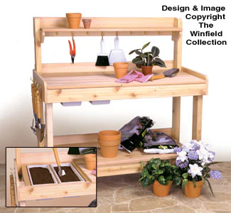 Potting Bench Woodworking Plan