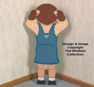 Pouting Girl Woodcraft Pattern(F)