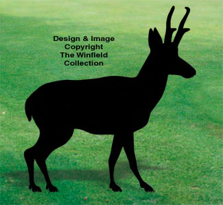 Pronghorn Antelope Shadow Wood Pattern