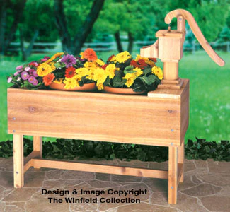 Pump Planter Wood Project Pattern(F)