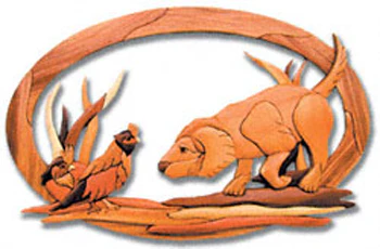 Puppy and Quail Intarsia Project Pattern(F)