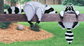 Raccoon Rail Pets Woodcraft Pattern