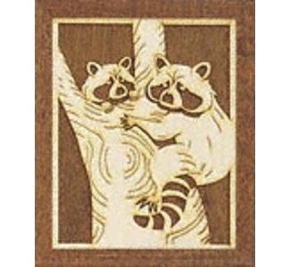 Raccoons Scroll Saw Pattern