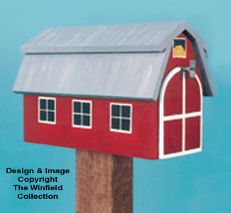 Red Barn Mailbox Woodcraft Pattern
