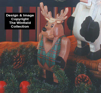 Reindeer Nutcracker Woodcraft Pattern(F)