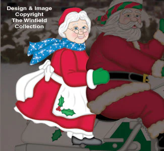 Riding Mrs. Claus Woodcraft Pattern