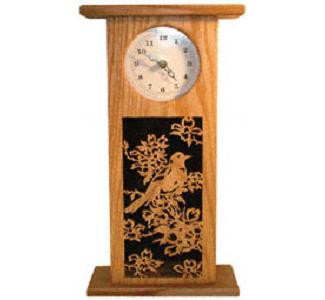 Robin & Apple Blossoms Tall Clock Project Pattern