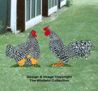Rooster & Hen Woodcraft Pattern