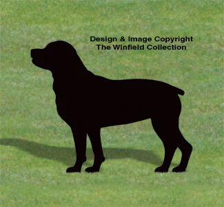 Rottweiler Shadow Wood Pattern