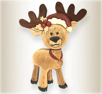 Rudy Intarsia Scroll Saw Pattern Design