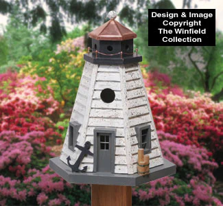 Rustic Lighthouse Birdhouse Wood Pattern