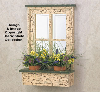 Rustic Window Planter Wood Planter(F)