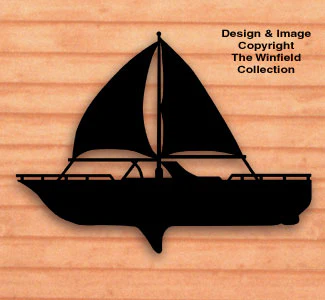 Sailboat Shadow Woodcrafting Pattern(F)