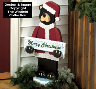 Santa Bear Woodcraft Pattern