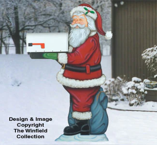Santa Mailbox Holder Woodcraft Pattern