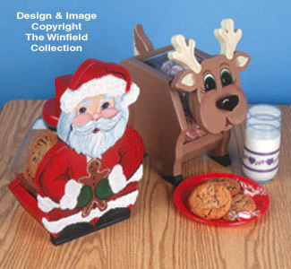 Santa & Reindeer Treat Jars Pattern(F)