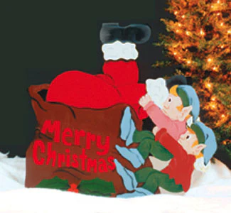 Santa Stuck In Bag Pattern (F)