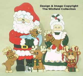 Santa's Reindeer Preschool Pattern(F)